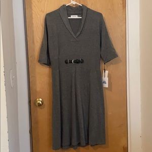 Calvin Klein grey sweater dress